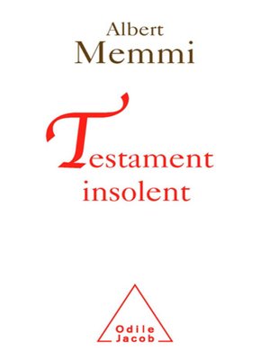 cover image of Testament insolent